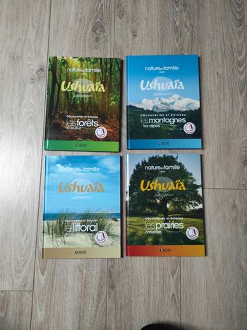 Lot de 4 livre nature en famille Ushuaia