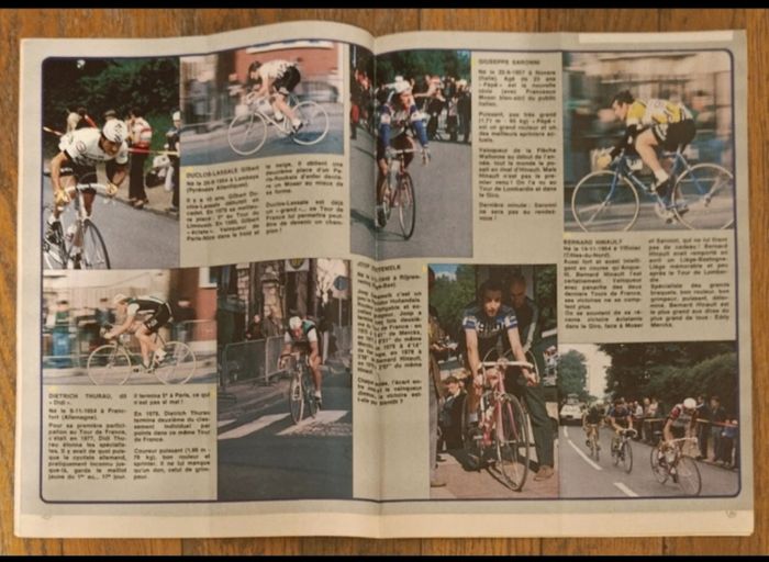 Ancien journal de mickey avec poster Bernard Hinault N°1465 de 1980 vintage - photo numéro 3