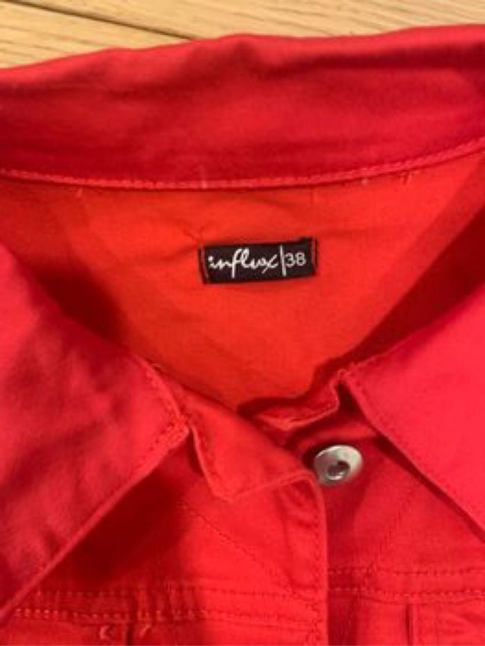 🧥 Veste en jean rouge Influx – Taille M 🔥 - photo numéro 3