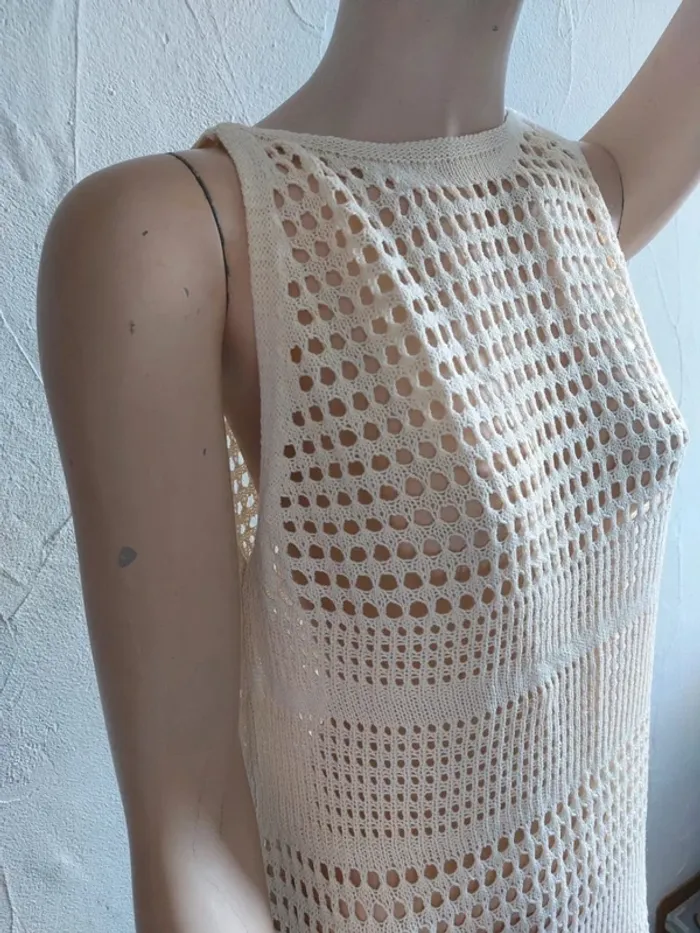 Robe ajourée en crochet Taille L - photo numéro 3