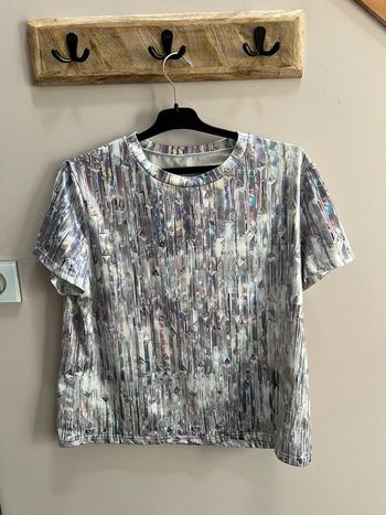 T-shirt façon boule à facettes