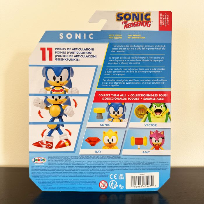 Sonic avec ressort jaune Figurine Articulée Sonic The Hedgehog 10cm Jakks Pacific Yellow Spring - photo numéro 2