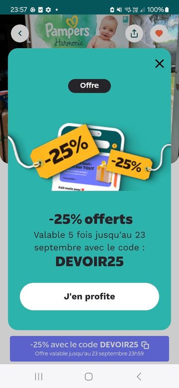 Couche jouet code réduction 15€