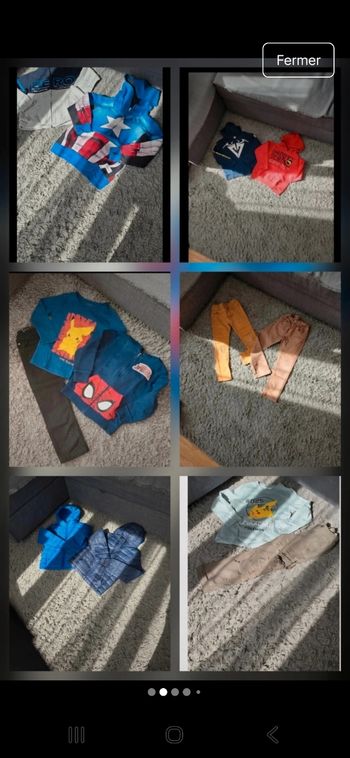 Lot de vêtements garçon 6 ans (30 articles)