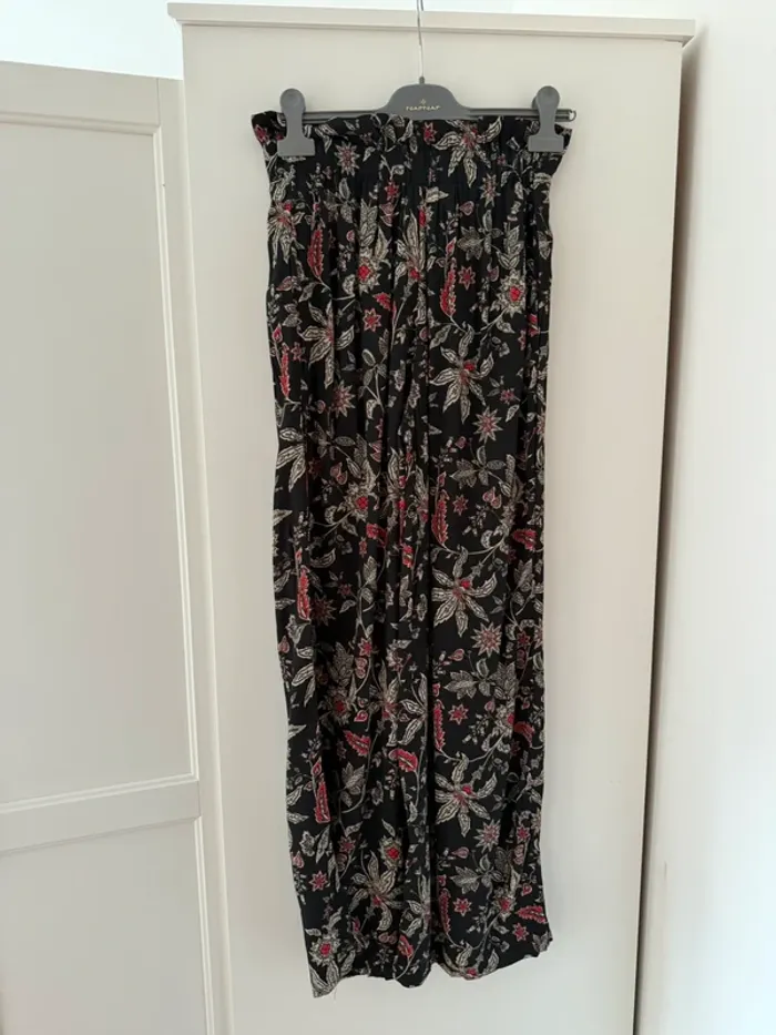 pantalon fluide fleuri neuf Promod 38 M - photo numéro 7