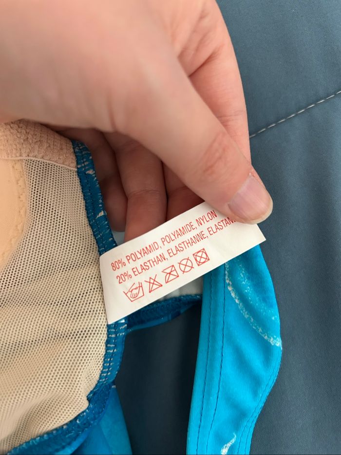 Maillot de bain 1 pièce bleu à motifs Neuf Naturana Tailles 38-40 - photo numéro 10