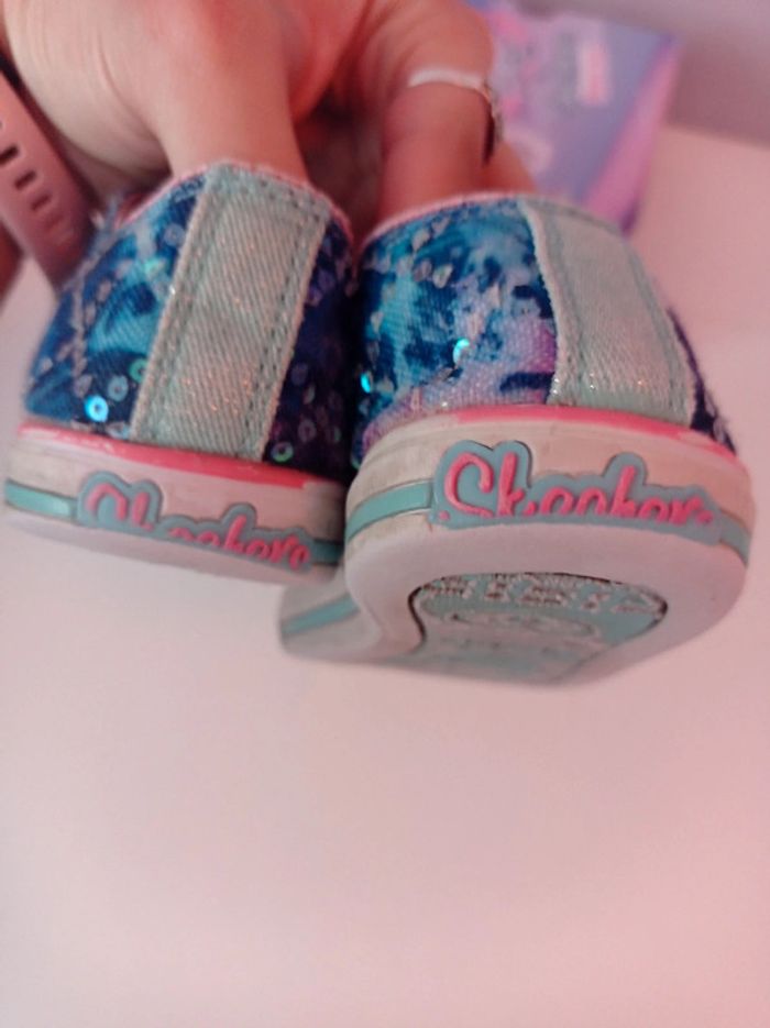 1€ Skechers basket fille strass lumineux pointure 23 - photo numéro 7