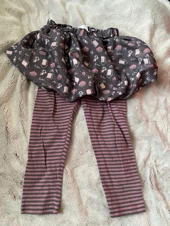 Jupe legging 2 en 1 en 24mois