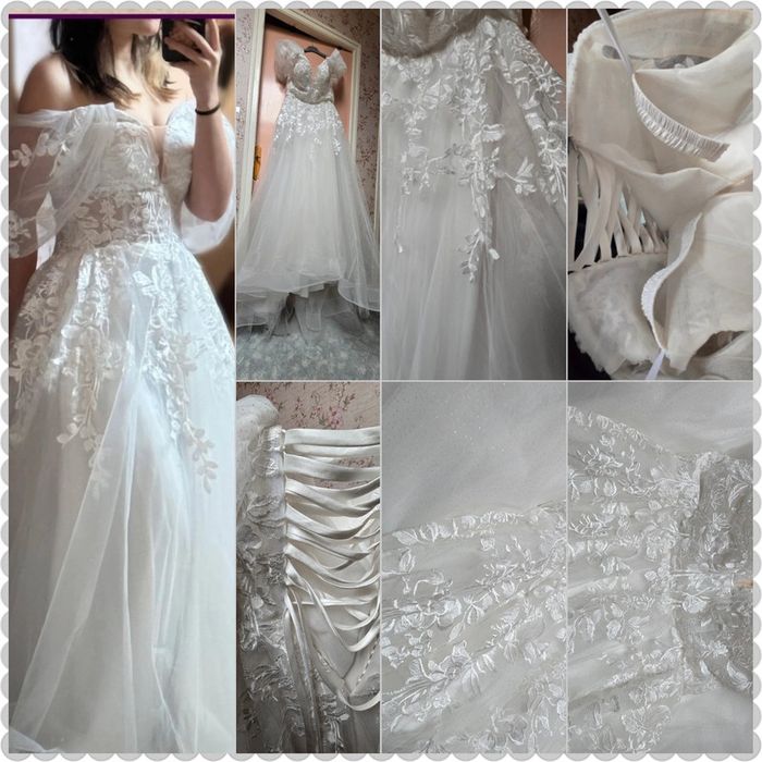 Magnifique robe de mariée blanche neuve taille 36 - 38 - photo numéro 2