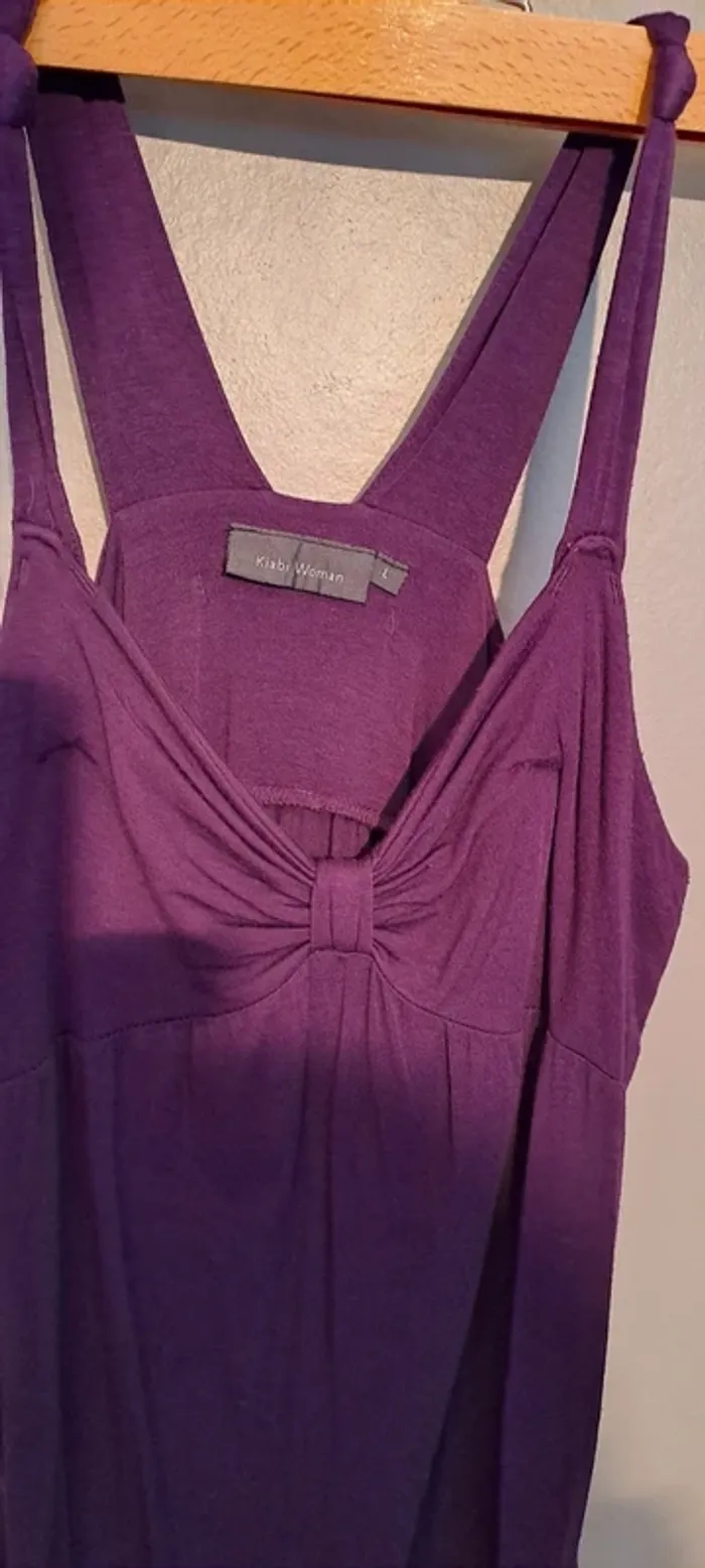 Débardeur femme violet avec un nœud sur le devant - Marque Kiabi Woman - Taille 40 - Très bon état. - photo numéro 8