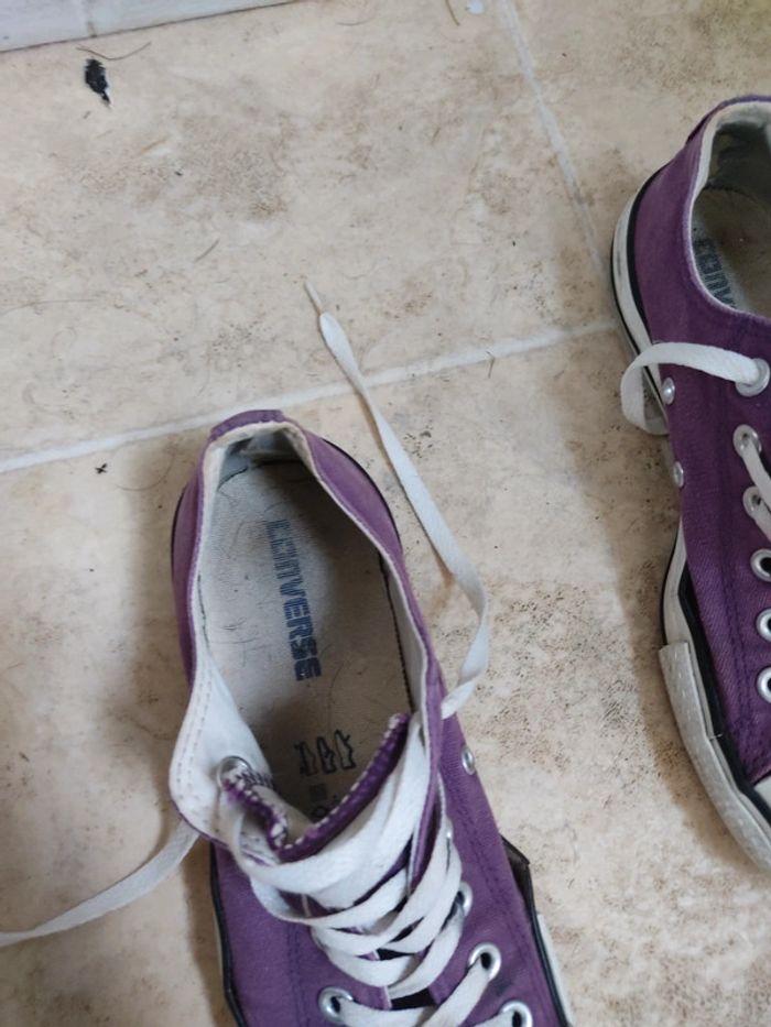 Converses violet - photo numéro 2