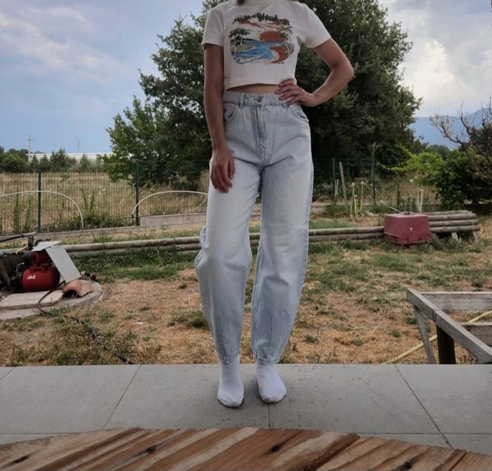 Pantalon mon bleu clair