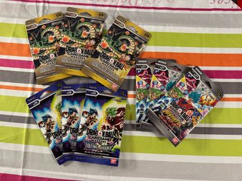 Lot de 9 boosters dragon ball super cardgame version fr