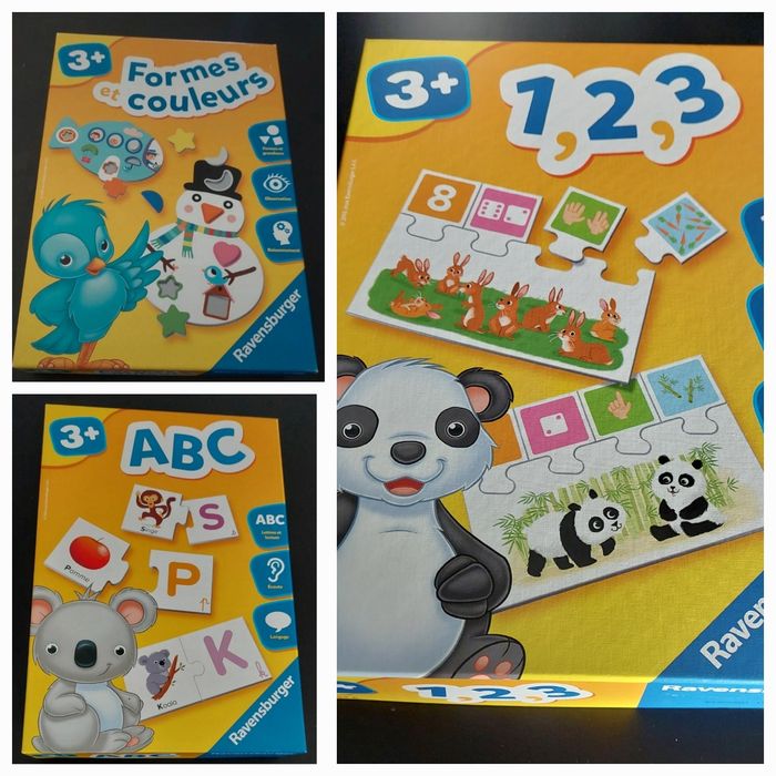 3 jeux Ravensburger 3 ans