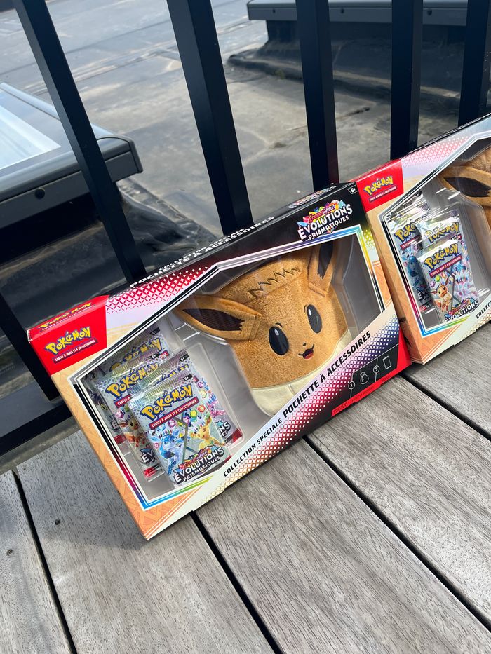 Lot de 2 coffrets Pokémon accessoire Evoli - Évolutions prismatiques - photo numéro 4