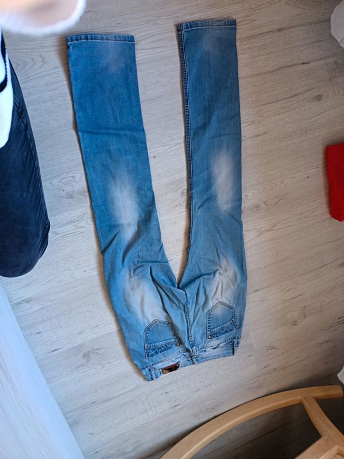 Jeans 36 S femme pantalon mychristy tbe perles strass - photo numéro 9
