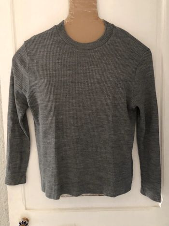 MM3- Pull gris vintage côtelé T 42-44