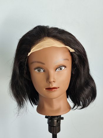 Perruque naturel lutin  noir  