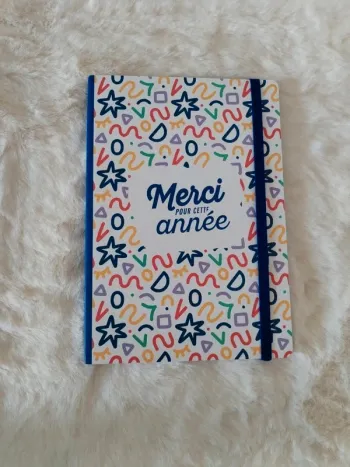 Carnet Merci pour cette année Bleu Promo
