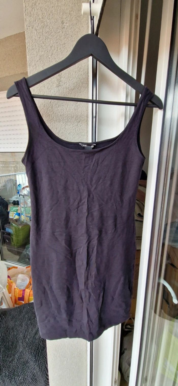 Top/débardeur long H&M noir taille M