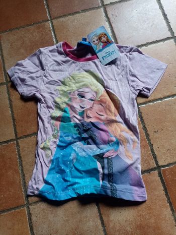 T shirt reine des neiges 3 ans