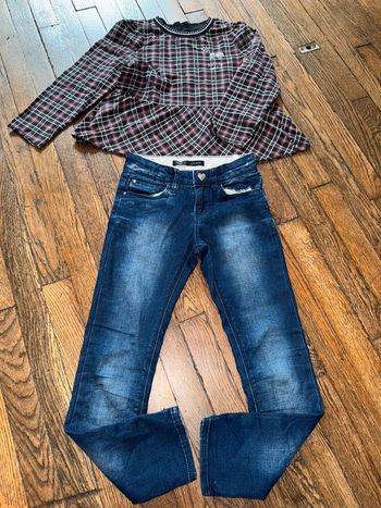 Blouse et jeans ikks 6 ans