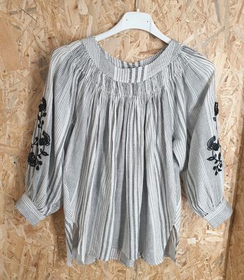 Blouse Tunique Zara 12 ans avec broderies