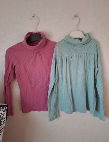 Lot de 2 pulls col roulés taille 10 ans In Extenso et Okaidi