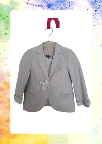 Veste blazer gris enfant fille sergent major 4 ans