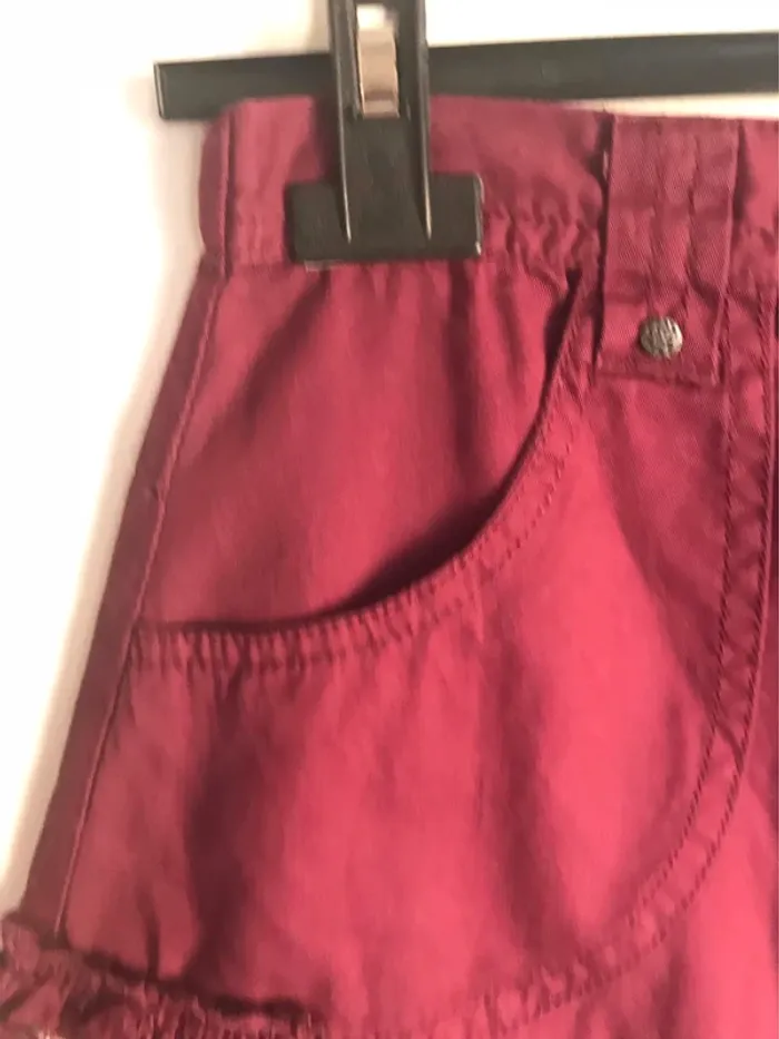 Jupe 10 ans bordeaux à volants - photo numéro 4