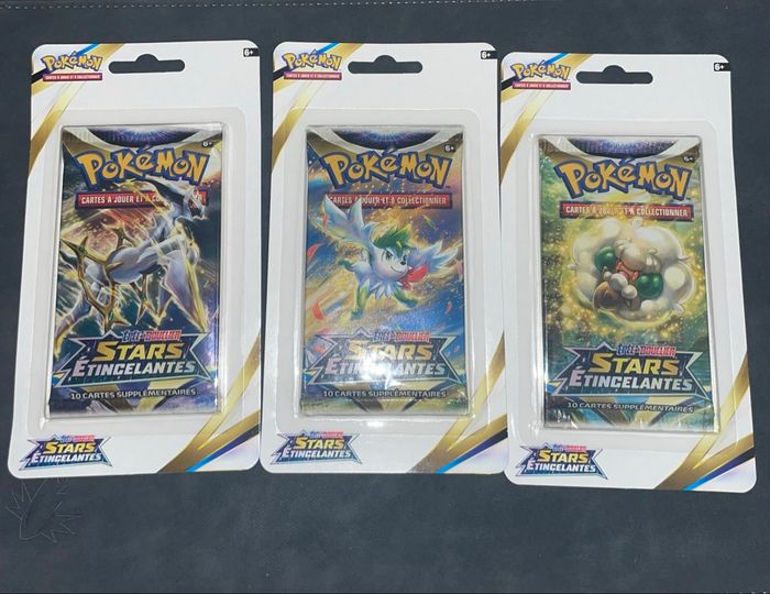Lot 3 booster blister stars étincelantes