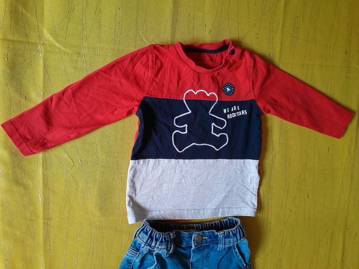 Ensemble Automne 18 mois Jean + Tee shirt manches longues Lulu Castagnette - photo numéro 5