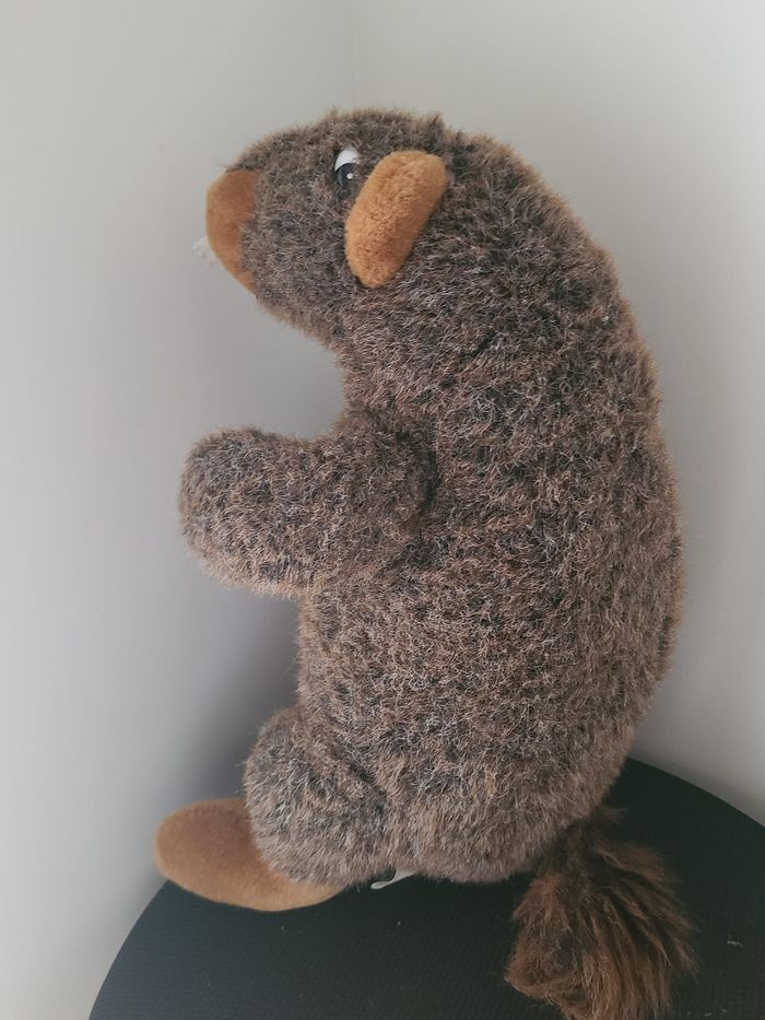 Peluche castor vintage