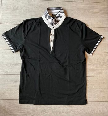 Polo noir et blanc pour homme taille M