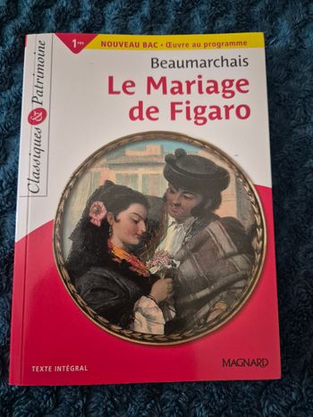 Livre titre Le mariage de figaro