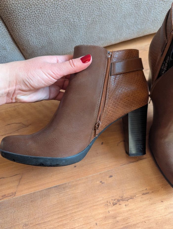 Bottines marron fashion victime - photo numéro 5