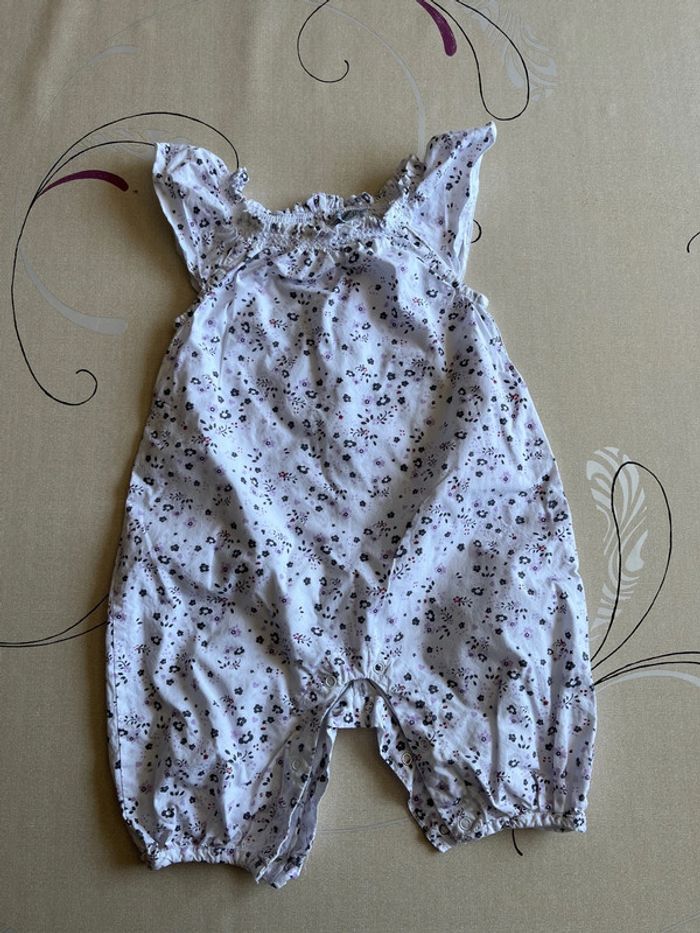 Combinaison fille fleurie 6 mois Kimbaloo