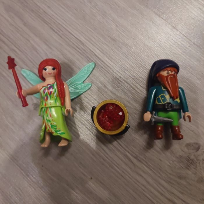 Playmobil 6842 fée et nain de la forêt complet