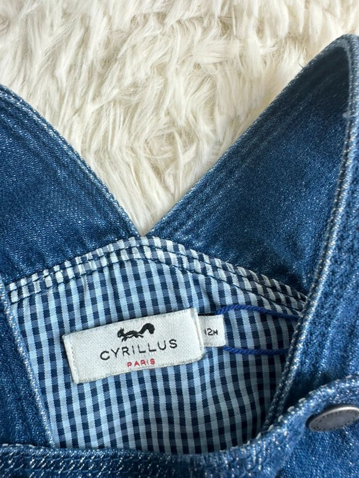 Salopette en jean Cyrillus – Taille 12 mois - photo numéro 3