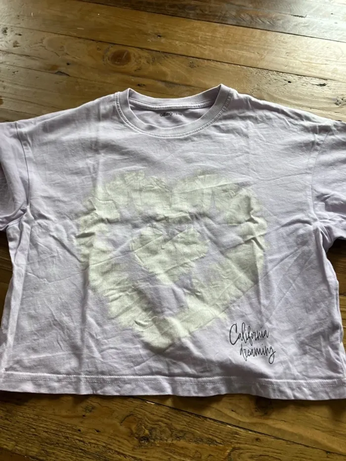 T shirt violet 10 ans
