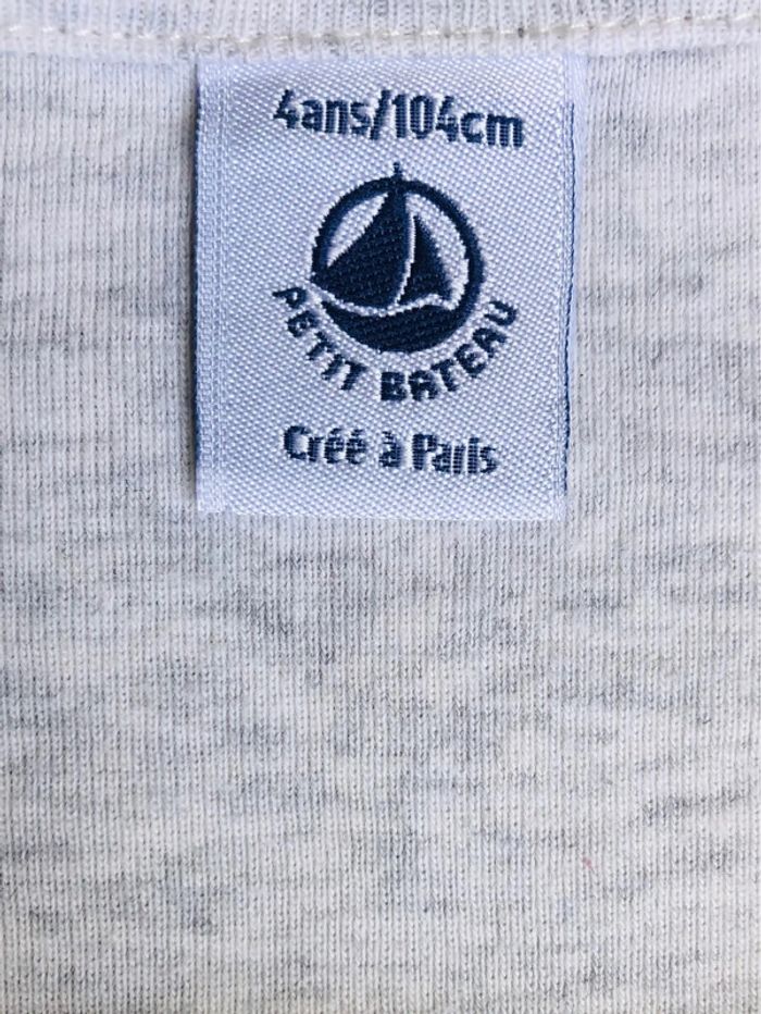 T-shirt ML sérigraphié chat Petit bateau T-4 ans - photo numéro 4