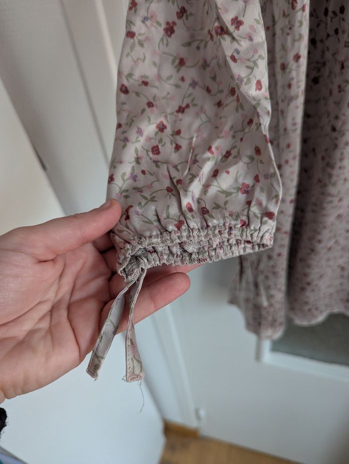 Robe catimini à fleurs taille 12 ans en soie - photo numéro 5