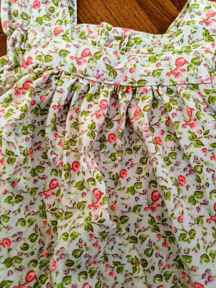 Barboteuse combicourt combishort salopette fleurie imprimé Liberty BabyGap 3 mois neuf - photo numéro 2