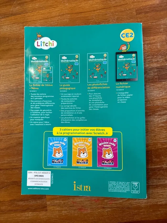 Livre mathématiques, fichier de l’élève CE2 - photo numéro 3