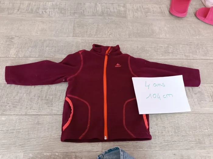 Gilet polaire Decathlon Quechua 4 ans 104cm