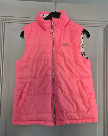 Veste sans manches avec capuche au col réversible 7/8ans