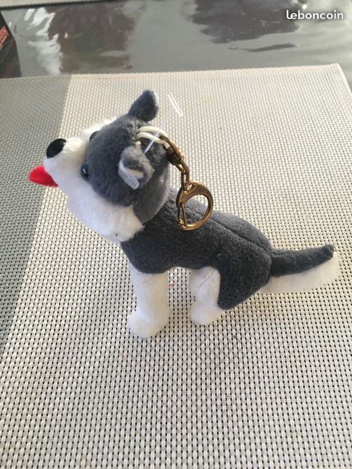 Porte clés peluche chien