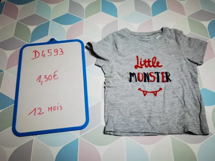 D4593 - tee-shirt garçon 12 mois