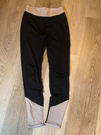 legging de sport, noir et rose
