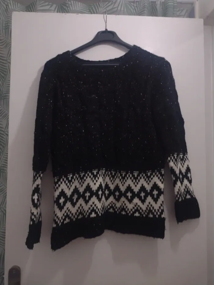 Pull Shasa avec motif brocart